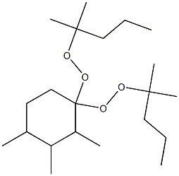 2,3,4-Trimethyl-1,1-bis(1,1-dimethylbutylperoxy)cyclohexane Struktur