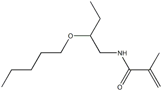 N-(2-Pentyloxybutyl)methacrylamide Struktur