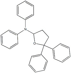 5,5,N,N-Tetraphenyl-2-oxolanamine Struktur