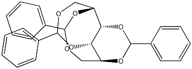 1-O,4-O:2-O,6-O:3-O,5-O-Tribenzylidene-L-glucitol Struktur