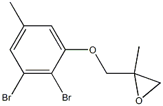 2,3-Dibromo-5-methylphenyl 2-methylglycidyl ether Struktur