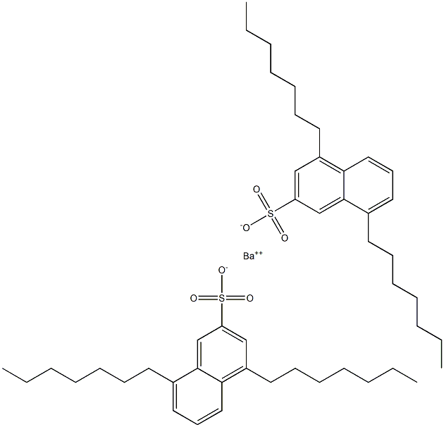 Bis(4,8-diheptyl-2-naphthalenesulfonic acid)barium salt Struktur