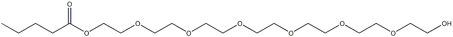 Valeric acid 2-[2-[2-[2-[2-[2-(2-hydroxyethoxy)ethoxy]ethoxy]ethoxy]ethoxy]ethoxy]ethyl ester Struktur