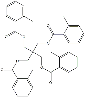 Pentaerythritol tetra(2-methylbenzoate) Struktur