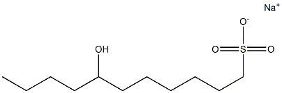 7-Hydroxyundecane-1-sulfonic acid sodium salt Struktur