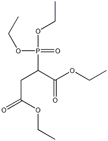 2-(Diethoxyphosphinyl)succinic acid diethyl ester Struktur