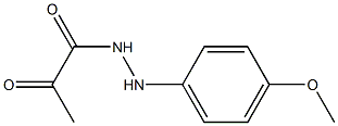 1-[2-(4-Methoxyphenyl)hydrazino]-1,2-propanedione Struktur