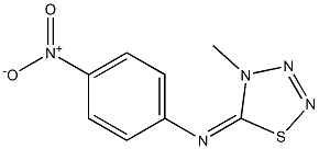 4-Methyl-5-[(4-nitrophenyl)imino]-4,5-dihydro-1,2,3,4-thiatriazole Struktur