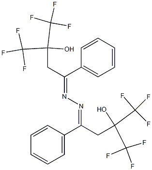 1,1'-Azinobis[3-hydroxy-1-phenyl-4,4,4-trifluoro-3-(trifluoromethyl)butane] Struktur