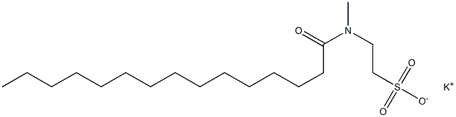 N-Pentadecanoyl-N-methyltaurine potassium salt Struktur