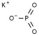 Potassium dihydrogen hypophosphate Struktur