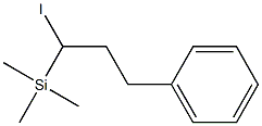 1-(Trimethylsilyl)-1-iodo-3-phenylpropane Struktur