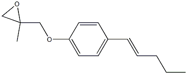 4-(1-Pentenyl)phenyl 2-methylglycidyl ether Struktur