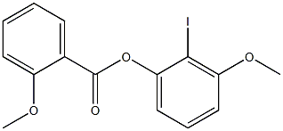 2-Methoxybenzoic acid 2-iodo-3-methoxyphenyl ester Struktur