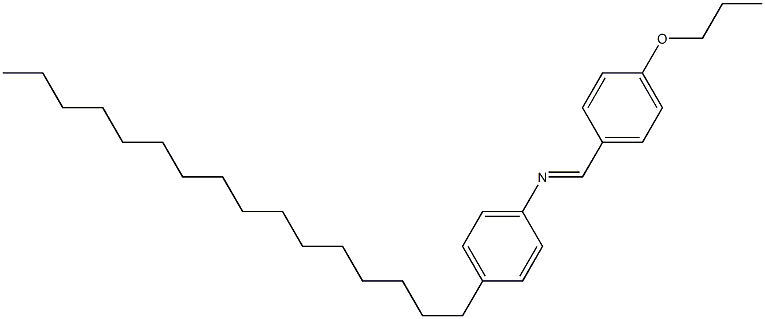 N-(4-Propoxybenzylidene)-4-hexadecylaniline Struktur