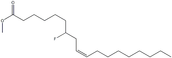 7-Fluorooleic acid methyl ester Struktur