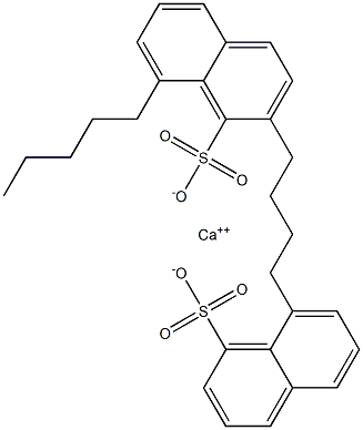 Bis(8-pentyl-1-naphthalenesulfonic acid)calcium salt Struktur