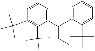 1-(2,3-Di-tert-butylphenyl)-1-(2-tert-butylphenyl)propane Struktur