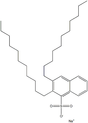 2,3-Diundecyl-1-naphthalenesulfonic acid sodium salt Struktur