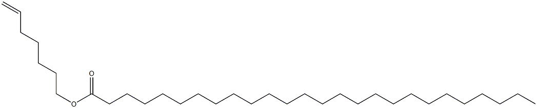 Hexacosanoic acid 6-heptenyl ester Struktur