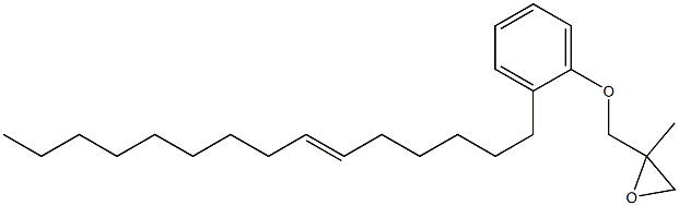 2-(6-Pentadecenyl)phenyl 2-methylglycidyl ether Struktur