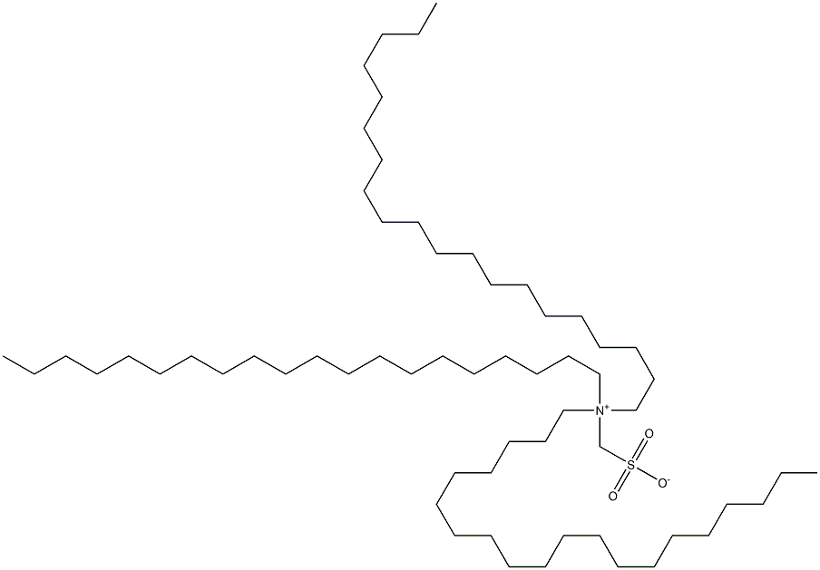 N,N-Diicosyl-N-sulfonatomethyl-1-icosanaminium Struktur