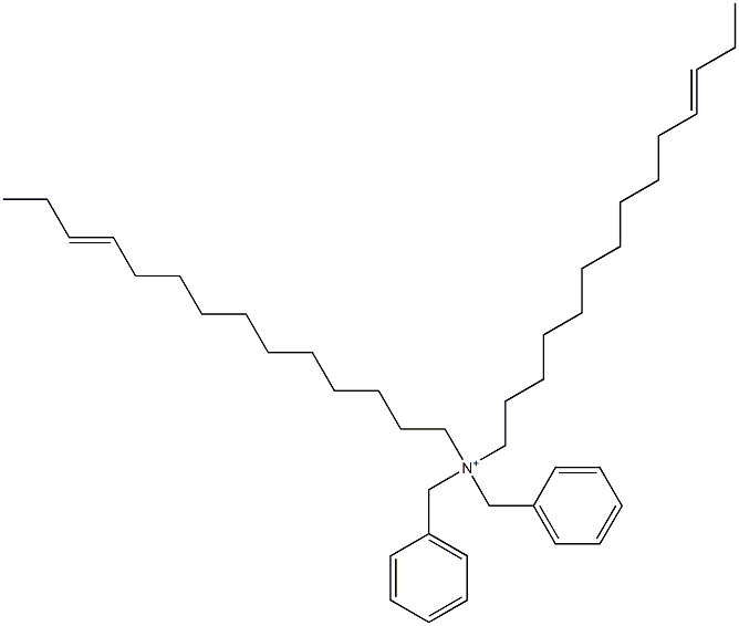 Di(11-tetradecenyl)dibenzylaminium Struktur