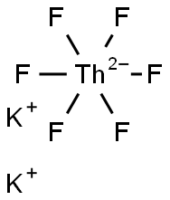 Potassium hexafluorothorate(IV) Struktur