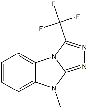 3-(Trifluoromethyl)-9-methyl-9H-1,2,4-triazolo[4,3-a]benzimidazole Struktur