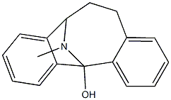 N-Methyl-12-hydroxy-5,6,7,12-tetrahydrodibenzo[a,d]cycloocten-5,12-imine Struktur