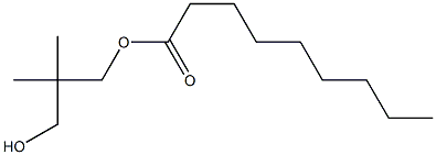 Nonanoic acid 3-hydroxy-2,2-dimethylpropyl ester Struktur