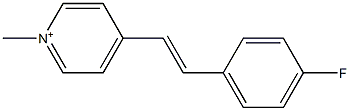 4-(4-Fluorostyryl)-1-methylpyridinium Struktur