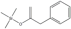 2-(Trimethylsilyloxy)-3-phenyl-1-propene Struktur