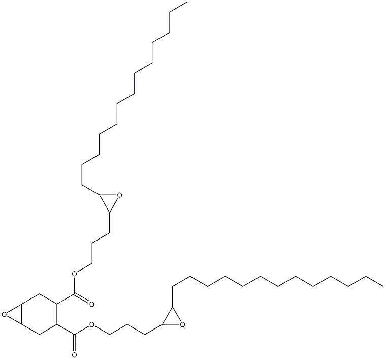 7-Oxabicyclo[4.1.0]heptane-3,4-dicarboxylic acid bis(4,5-epoxyoctadecan-1-yl) ester Struktur