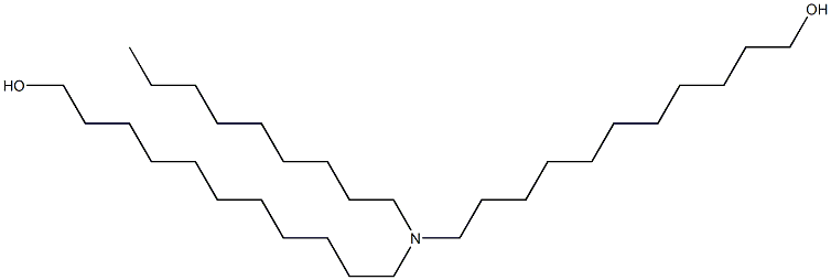 11,11'-(Nonylimino)bis(1-undecanol) Struktur