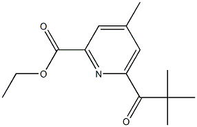 4-Methyl-6-pivaloylpyridine-2-carboxylic acid ethyl ester Struktur