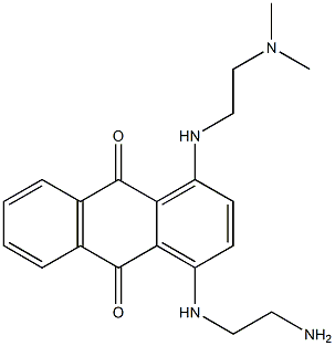 4-[(2-Aminoethyl)amino]-1-[[2-(dimethylamino)ethyl]amino]-9,10-anthraquinone Struktur