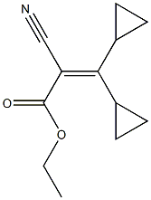 2-Cyano-3,3-dicyclopropylacrylic acid ethyl ester Struktur