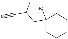 3-(1-Hydroxycyclohexyl)-2-methylpropiononitrile Struktur