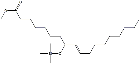 8-(Trimethylsiloxy)-9-octadecenoic acid methyl ester Struktur