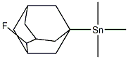 2-Fluoro-5-(trimethylstannyl)adamantane Struktur