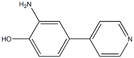 2-Amino-4-(4-pyridyl)phenol Struktur