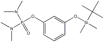 Di(dimethylamino)phosphinic acid [3-[dimethyl(tert-butyl)silyloxy]phenyl] ester Struktur