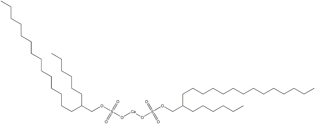 Bis(2-hexylhexadecyloxysulfonyloxy)calcium Struktur