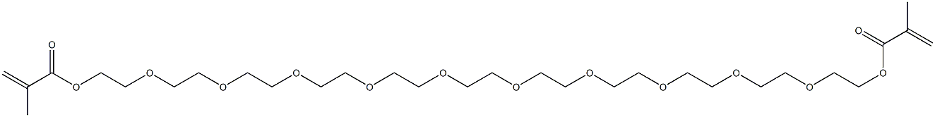 Dimethacrylic acid 3,6,9,12,15,18,21,24,27,30-decaoxadotriacontane-1,32-diyl ester Struktur