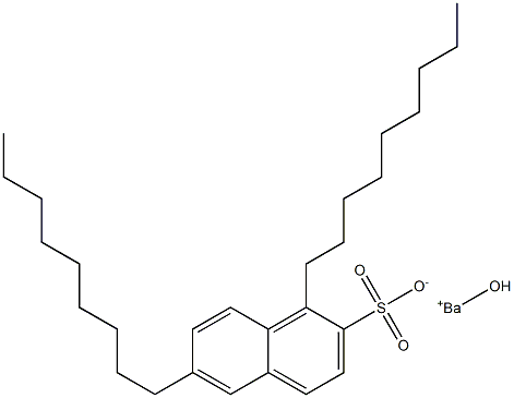 1,6-Dinonyl-2-naphthalenesulfonic acid hydroxybarium salt Struktur