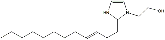 2-(3-Dodecenyl)-4-imidazoline-1-ethanol Struktur