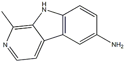 1-Methyl-9H-pyrido[3,4-b]indol-6-amine Struktur