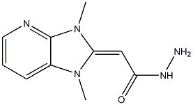 2-[[2,3-Dihydro-1,3-dimethyl-1H-imidazo[4,5-b]pyridin]-2-ylidene]acetohydrazide Struktur