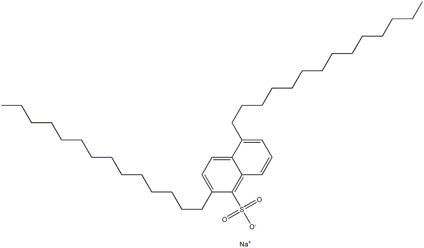 2,5-Ditetradecyl-1-naphthalenesulfonic acid sodium salt Struktur